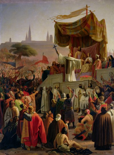 St. Bernard Preaching the Second Crusade in Vezelay, 31st March 1146 by Emile Signol